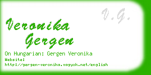 veronika gergen business card